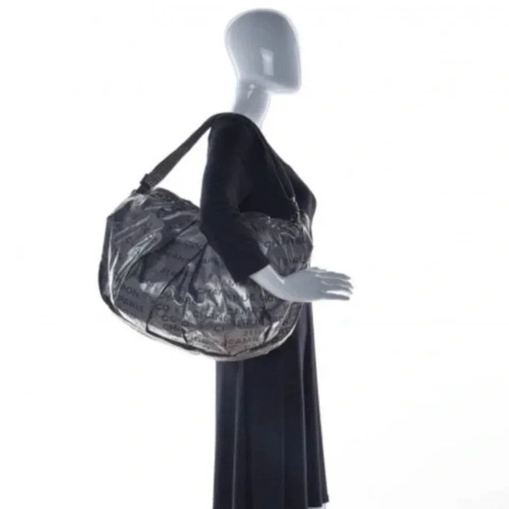 CHANEL Rue Cambon Silver/Black Bowler Bag (12580801) w/COA 🖤Host Pick🖤